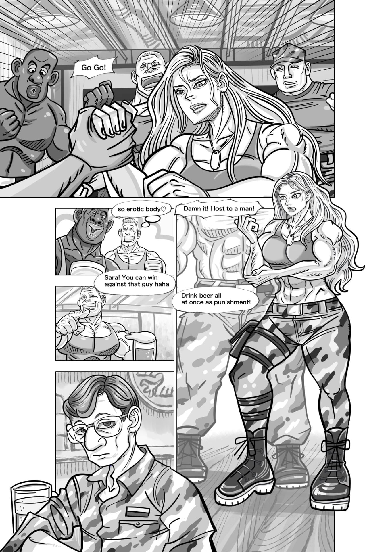 A comic where a female soldier is controlled as she pleases with a remote control 12 pages.1