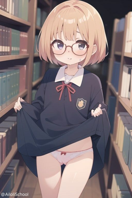 AISchool_私立愛炉利学園_【美術部】パンチラ図書館_VOL.013