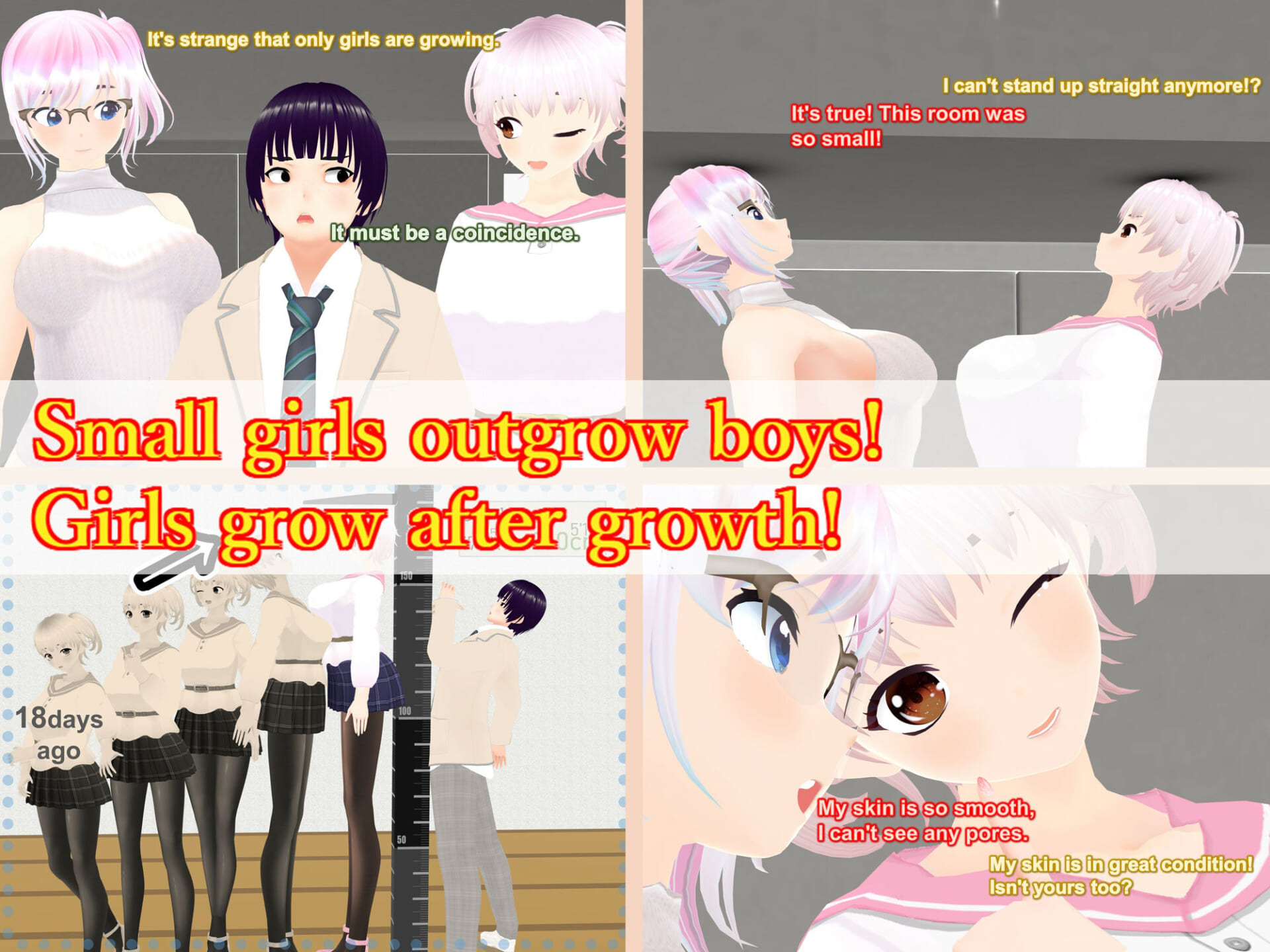 Outgrowing only girls， Overtake boys， Growth sound Low-ceiling room Arc2