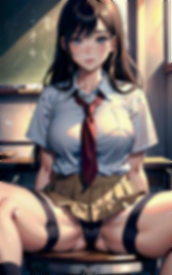 【先生と生徒】教室の机でパンチラさせてテストを満点とらせるJK美女！2