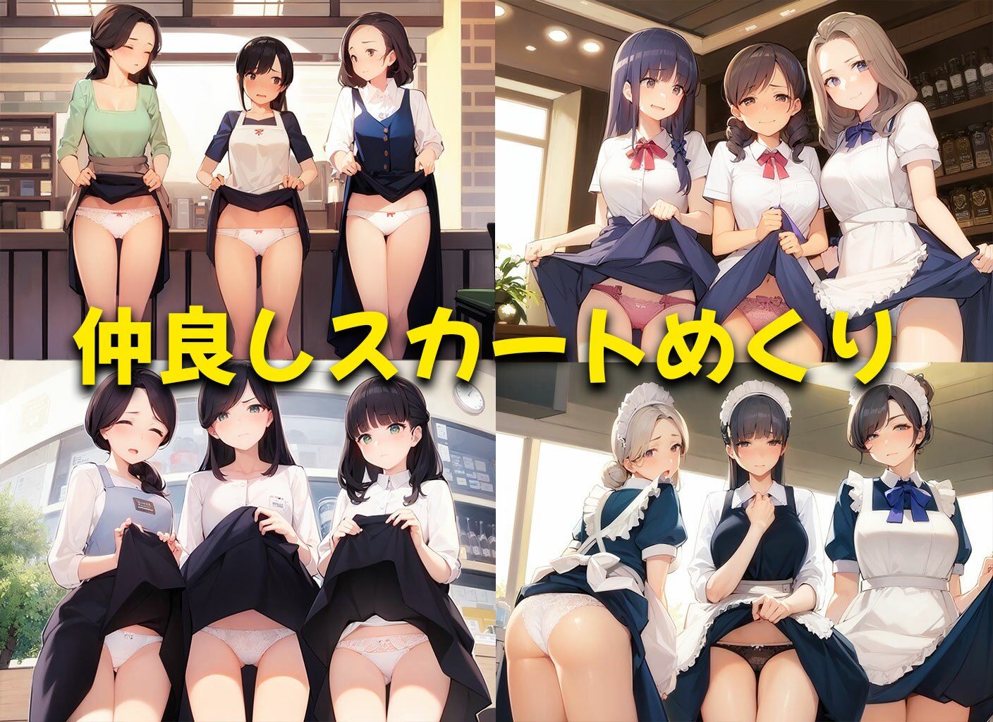 【喫茶パンティ】下着を見せることが入店のご挨拶と勘違いしてしまった店員さん達5