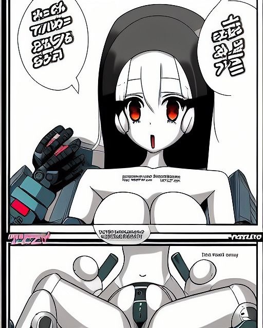 おっぱいロボット漫画用の下書き原稿データ集011（画像400枚、商用利用OK）6