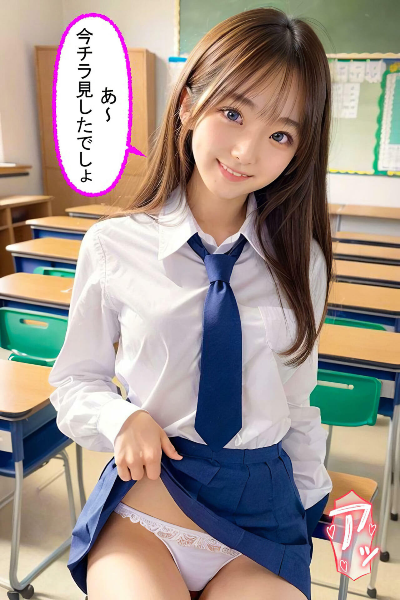 エッチ学園の女子たちの誘惑（セリフ付き）8