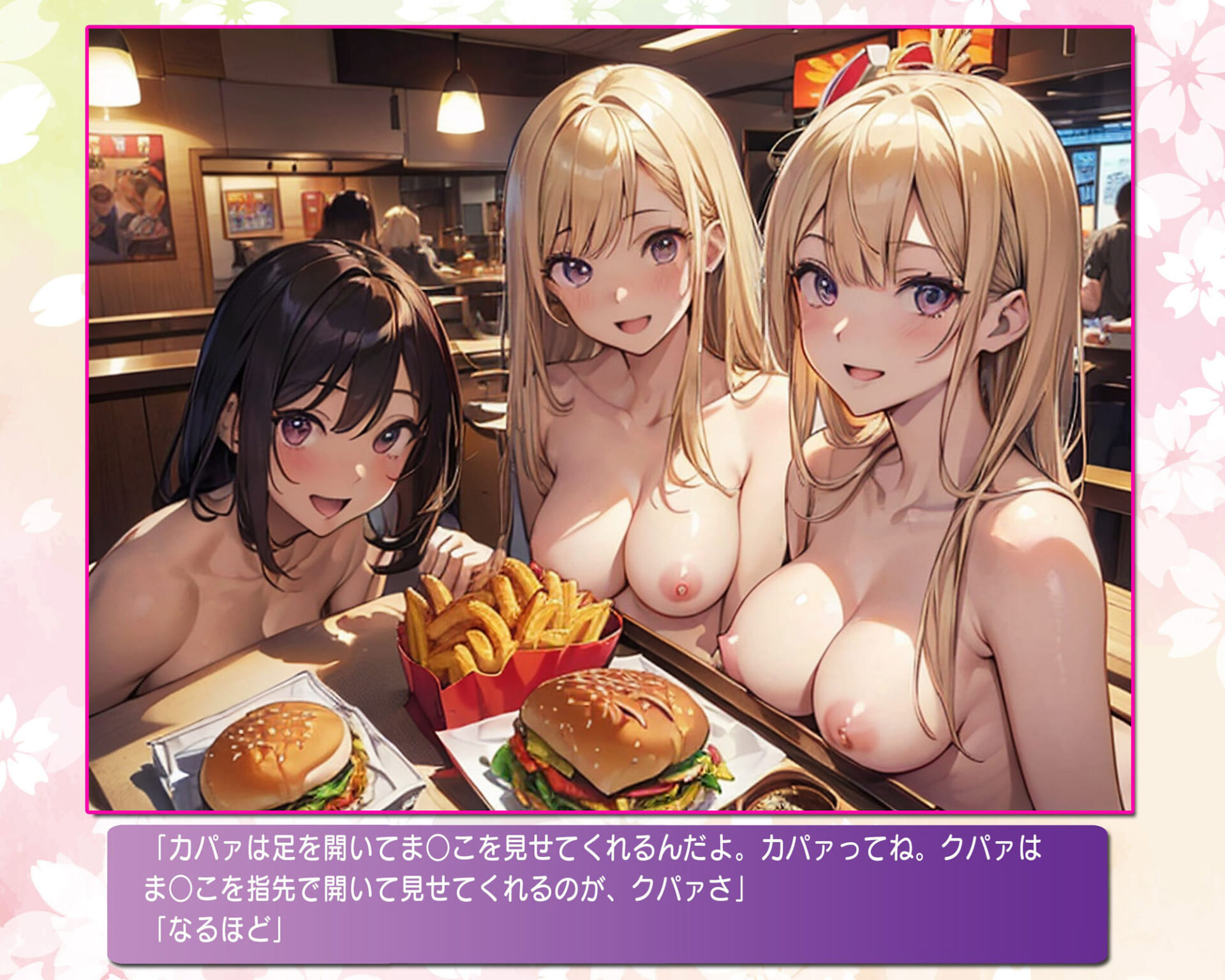 ヌーディストバーガーで私たちを食べさせて！4