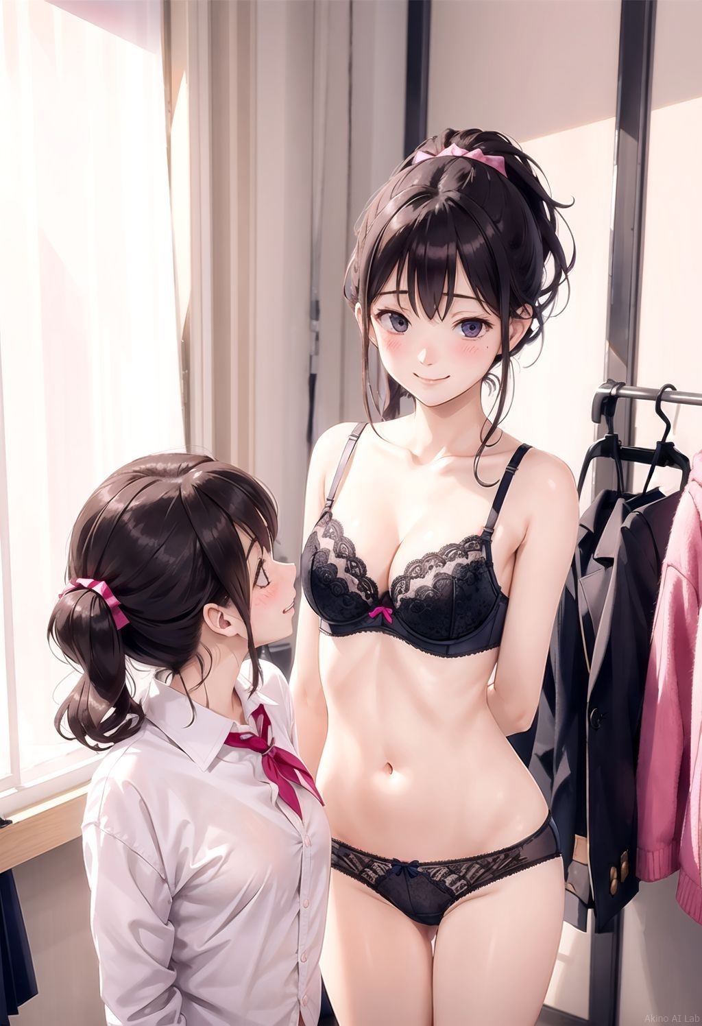 俺のことが好きなクラスの女子全員が恥じらいながらパンツとおっぱいを見せてくれるvol.2（CG集482枚）4