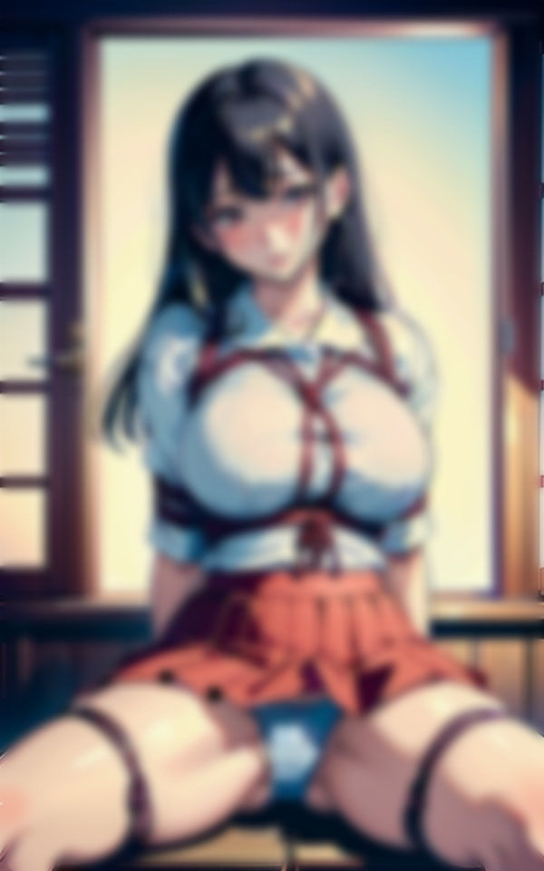 制服着衣で縛られる巨乳美少女のパンツが濡れてきて....3