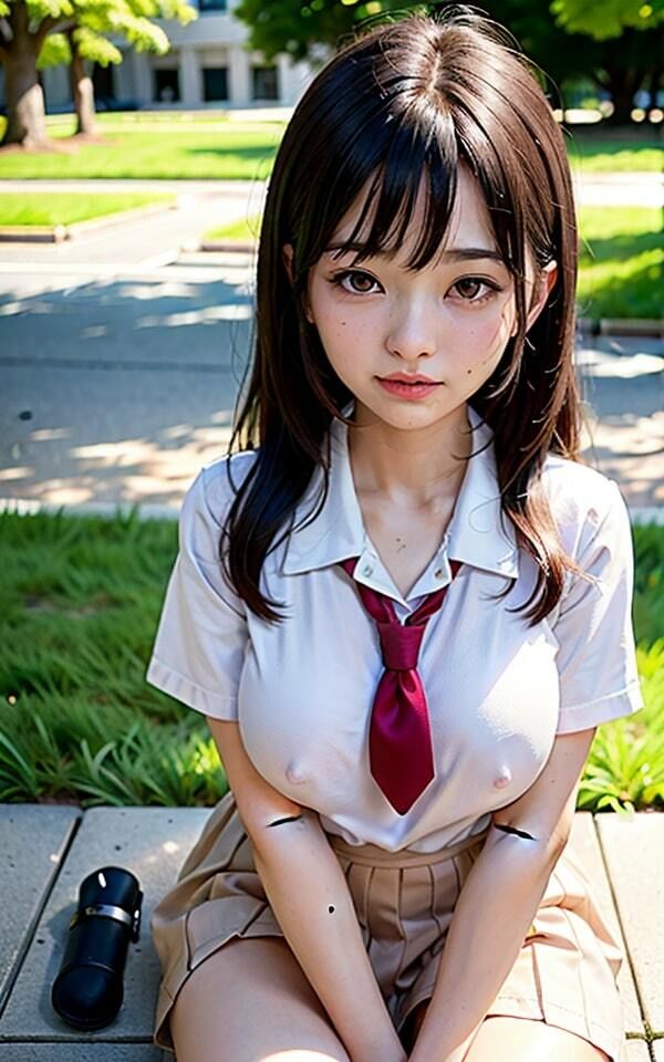 学校帰りに路上で大開脚する女子たち167ショット1