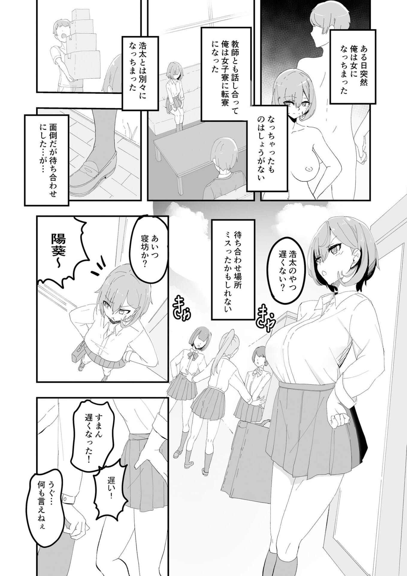 美少女TSした友人がえっちにハマって女に染まっていく本2