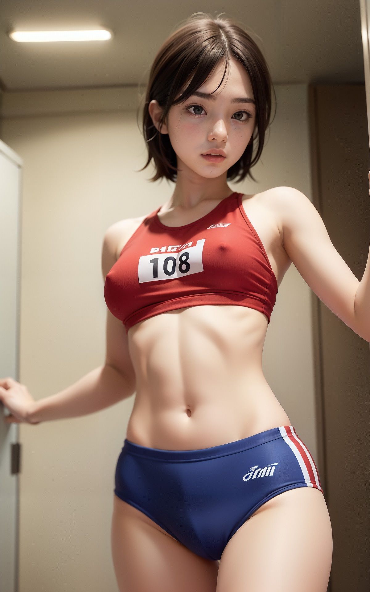 陸上女子の健康的肉体美を激写してみた！ AI生成ヌードグラビアCG集4