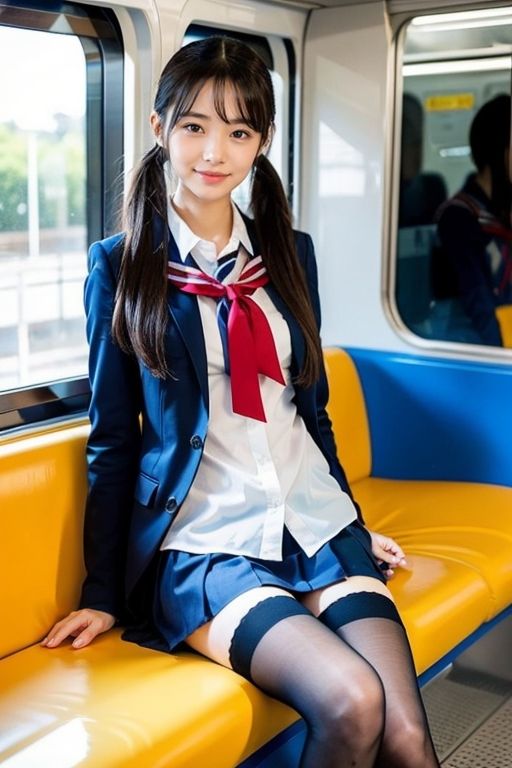 電車の向かい席2〜ツインテOL〜1