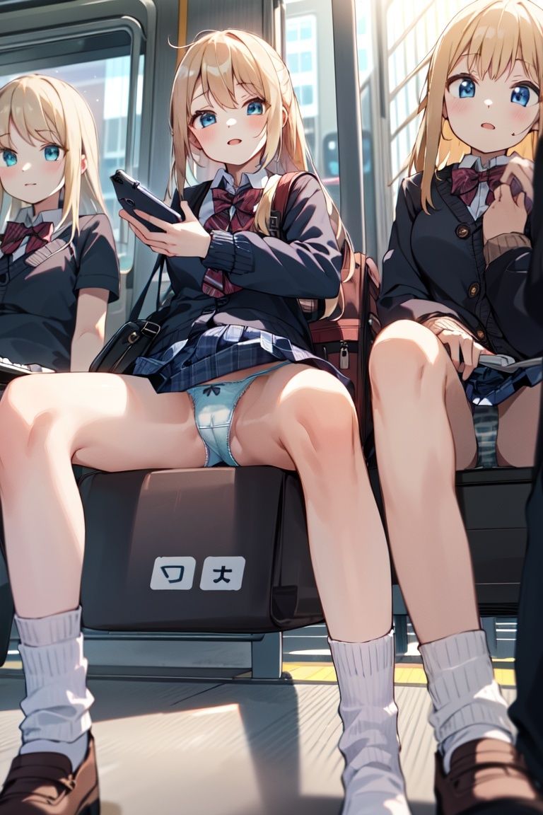 320枚 電車盗撮 制服JKパンチラ9