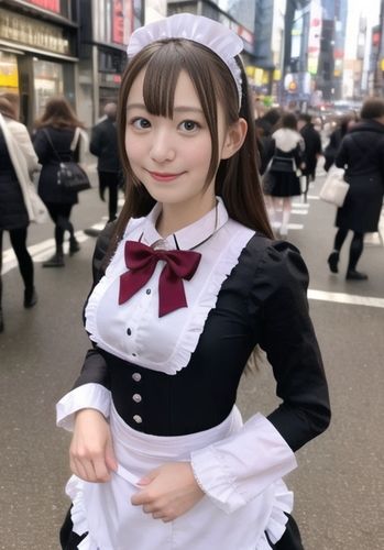 AI 日本モード 画像シリーズ 秋葉原 メイドファッション 編4