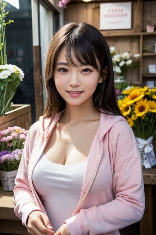 AI生成美女写真集 vol25 花屋美女2