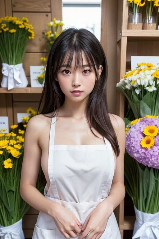 AI生成美女写真集 vol25 花屋美女7