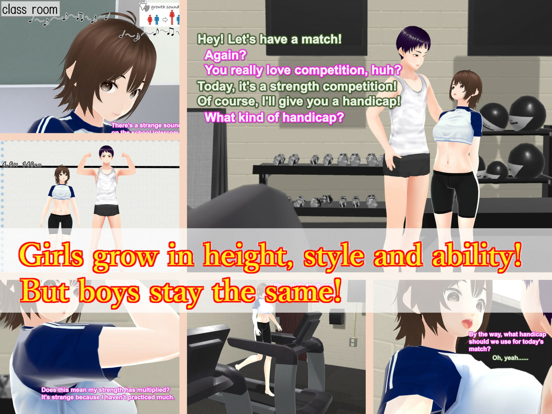 Outgrowing only girls， Overtake boys， Growth sound dumbbells Arc8