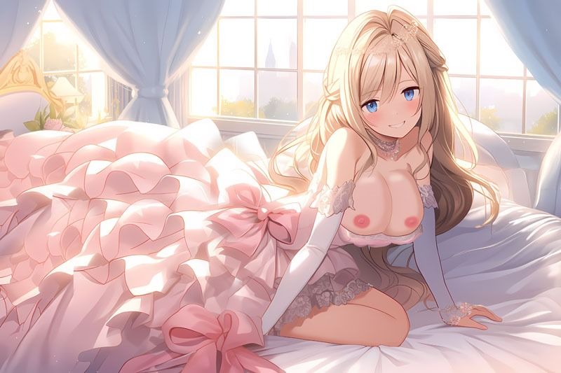 ドレス美少女17 おっぱいがポロリ7