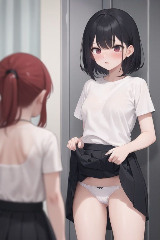 屈辱のパンチラ〜黒髪白T美少女編〜4