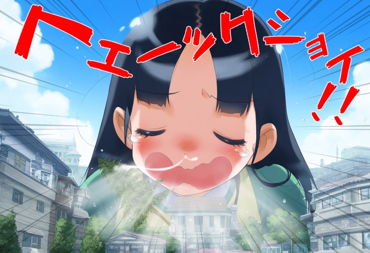 巨大娘くしゃみ集/ Giantess Sneeze collection2