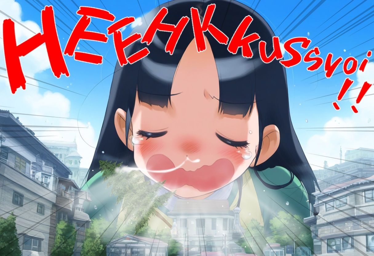 巨大娘くしゃみ集/ Giantess Sneeze collection4