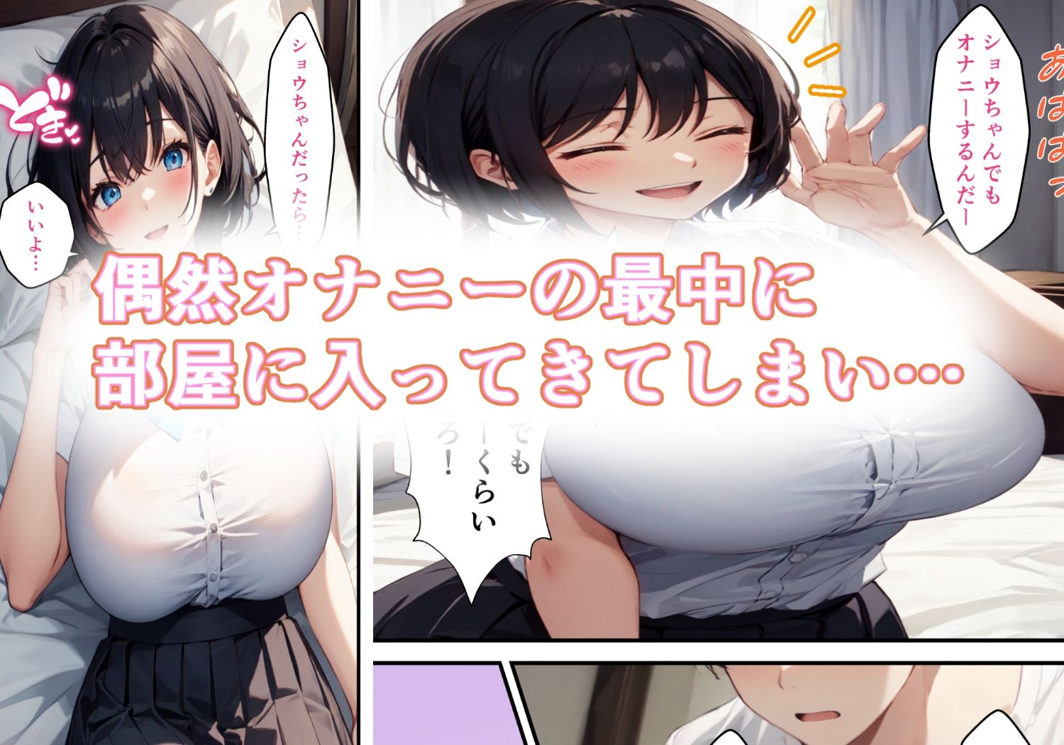 部屋に入り浸るデカ乳娘とHする話3