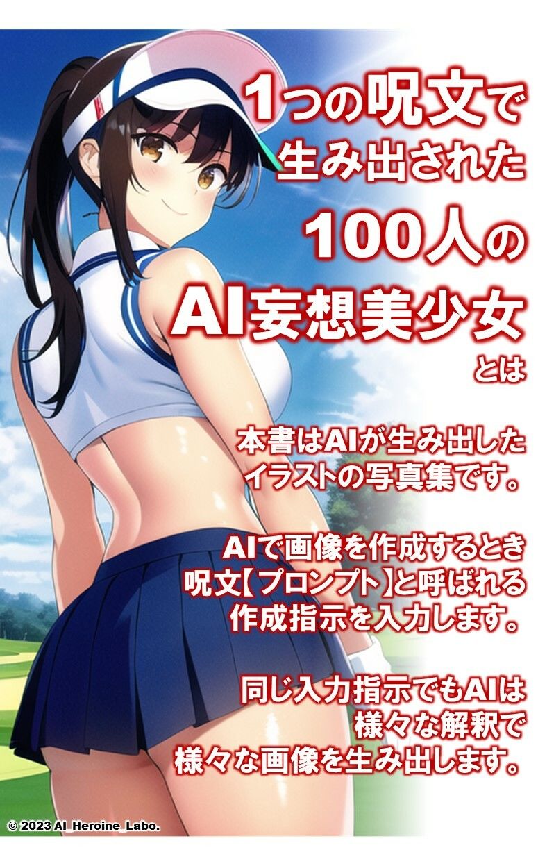 1つの呪文で生み出された100人のAI妄想美少女-13【裏:ゴルフ女子撮影会編】2