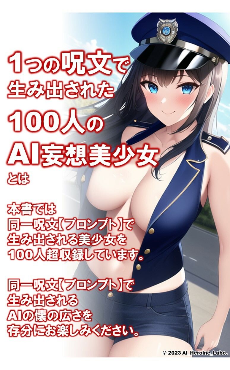 1つの呪文で生み出された100人のAI妄想美少女-18【検巨乳率No.1！ビキニポリス女子】2