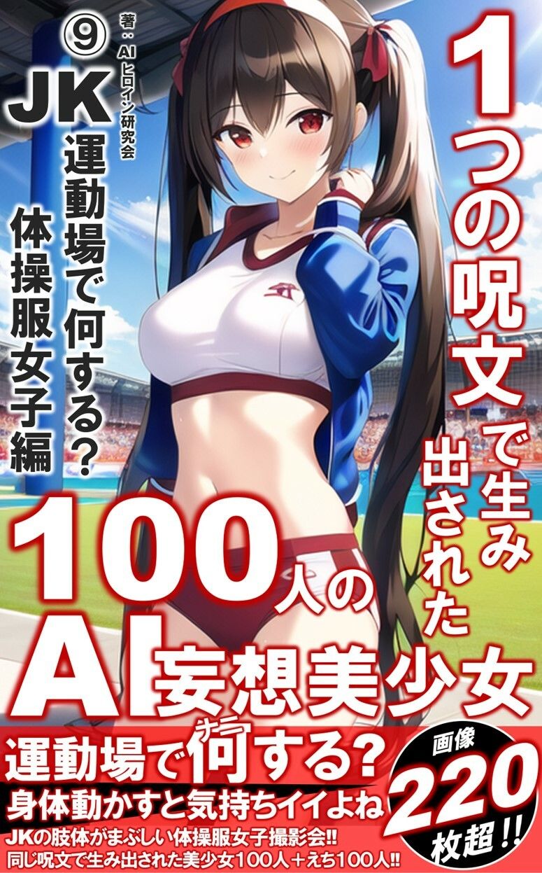 1つの呪文で生み出された100人のAI妄想美少女-9【運動場で何（ナニ）する？ 体操服女子編】1