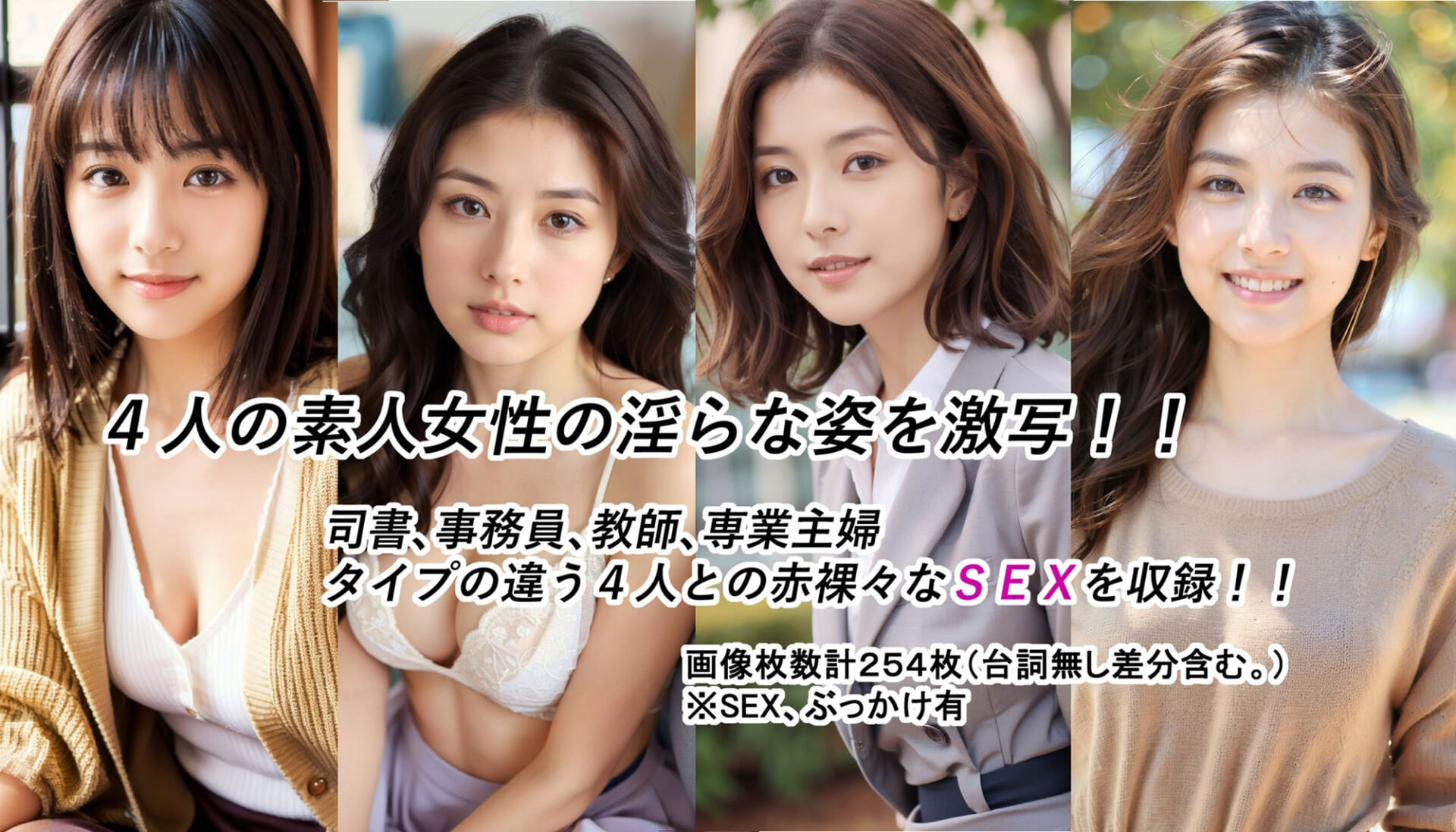 4人の素人女性とのドスケベSEXの記録1