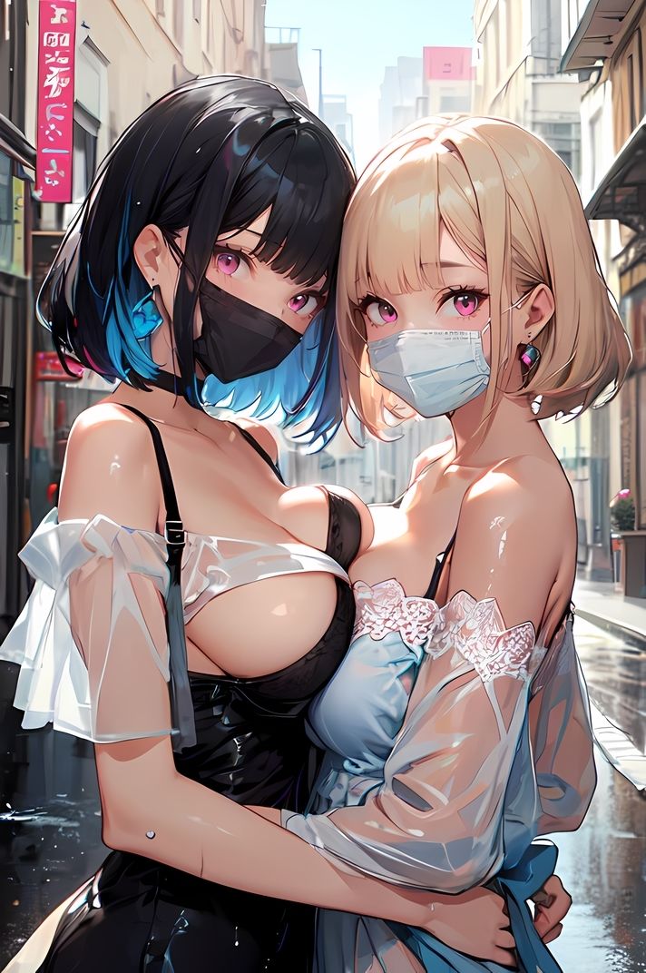 ※枚数増量！【R18】MIX GIRLS -Another Side- 7 スケスケ衣装で街に立つド淫乱娼婦にたっぷり射精2