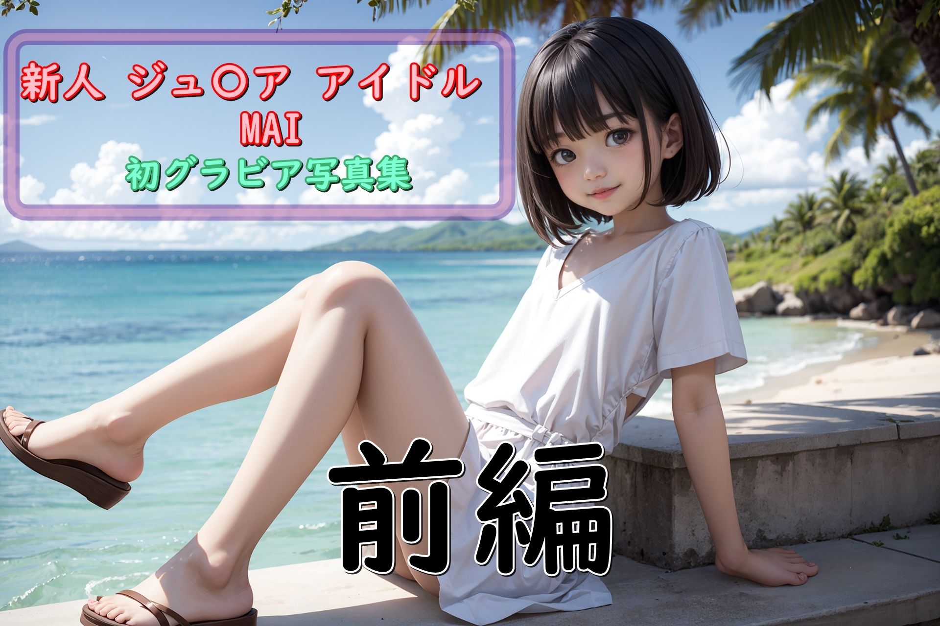 【無料】（前編）新人ジュ〇ア アイドルMEI 初グラビア写真集1