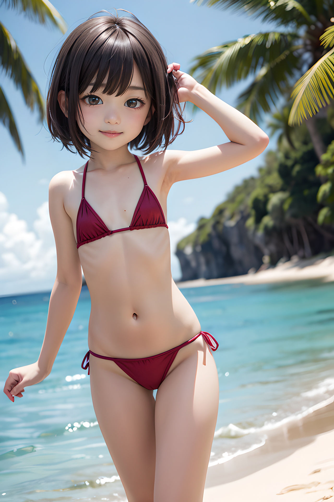 【無料】（前編）新人ジュ〇ア アイドルMEI 初グラビア写真集5