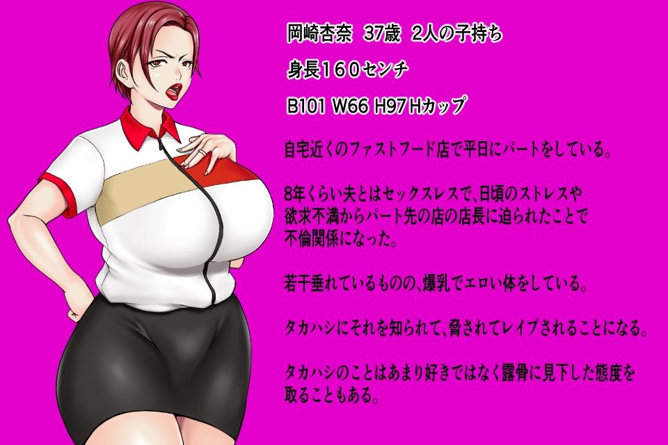 アラフォー爆乳人妻が不倫していたので脅して制服のまま首絞めレ●プで妊娠確実濃厚精液を中出しして孕ませてやった件。お手軽短編シリーズCASE07 爆乳アラフォー不貞人妻…1