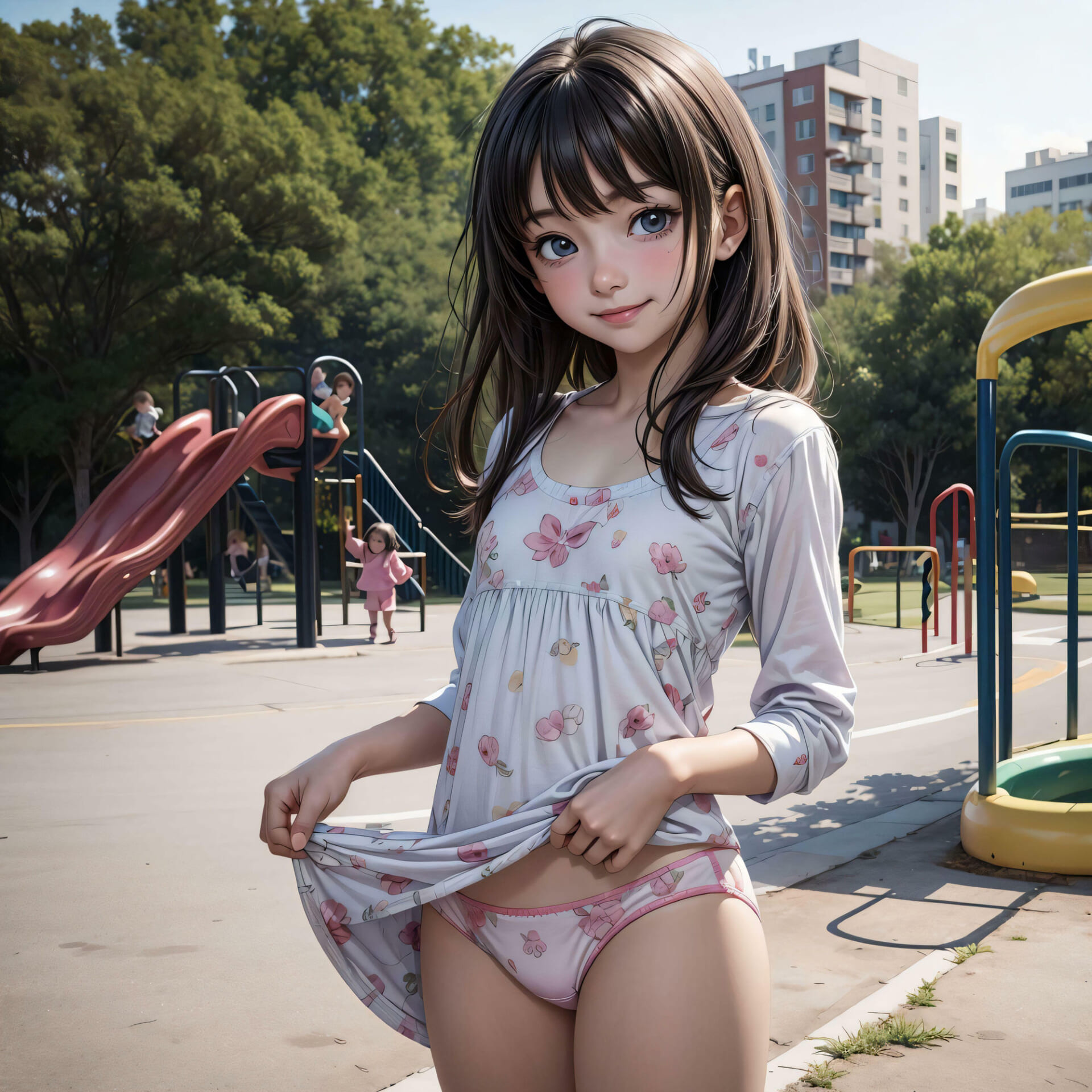 公園に行けば綿パンツ見せてくれる少女がいっぱいいる5