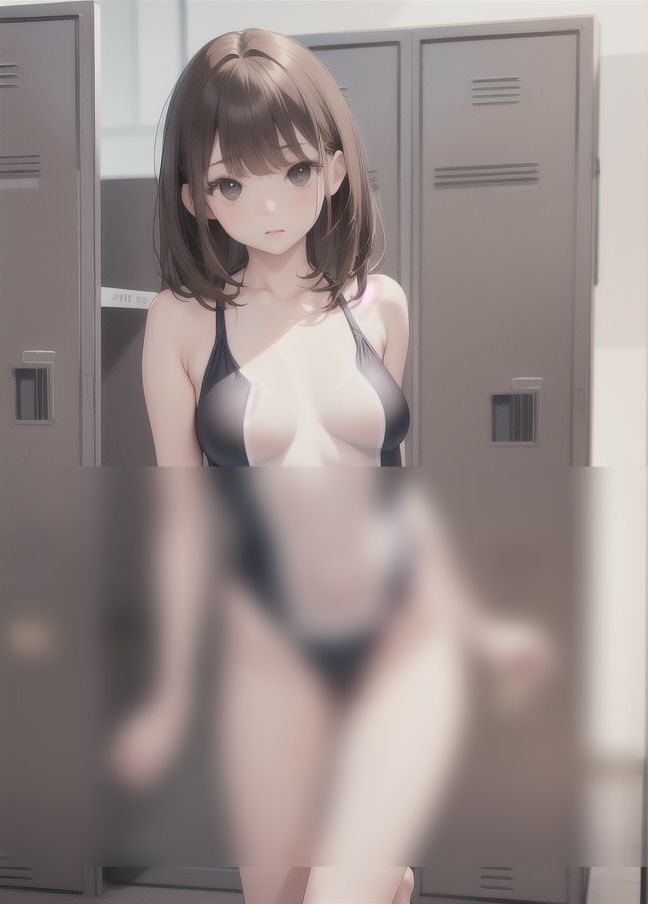 水着でやろ？スク水が激可愛い女の子2