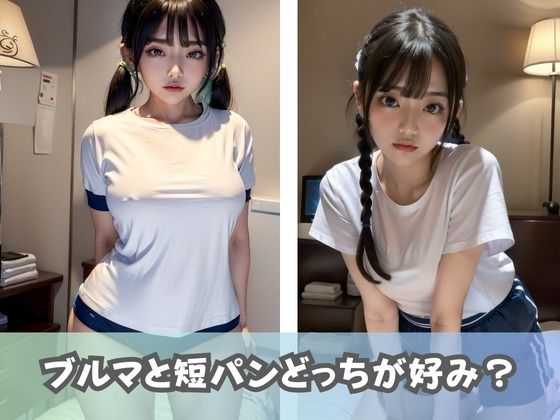 【ブルマ女子大生】体操服のコスプレをしたJDが集まるエッチ撮影会に参加！ムチムチのブルマや短パンが撮り放題！3