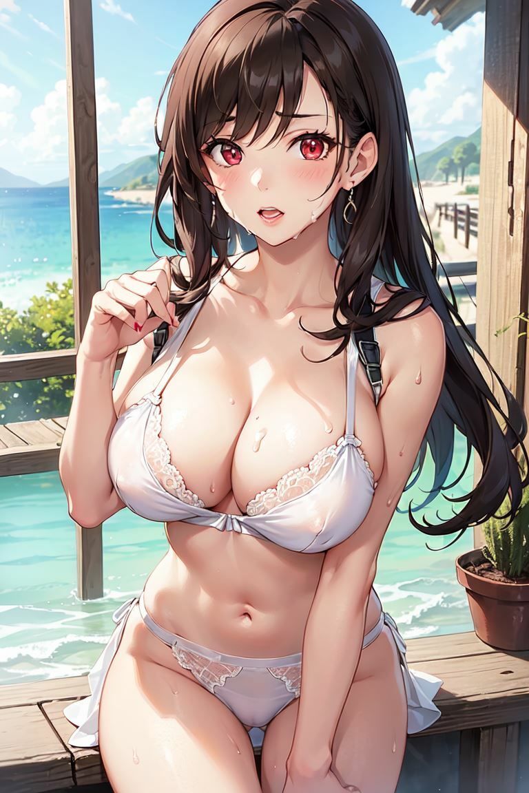 【巨乳・濡れ透け】ティファさんのイラスト集10