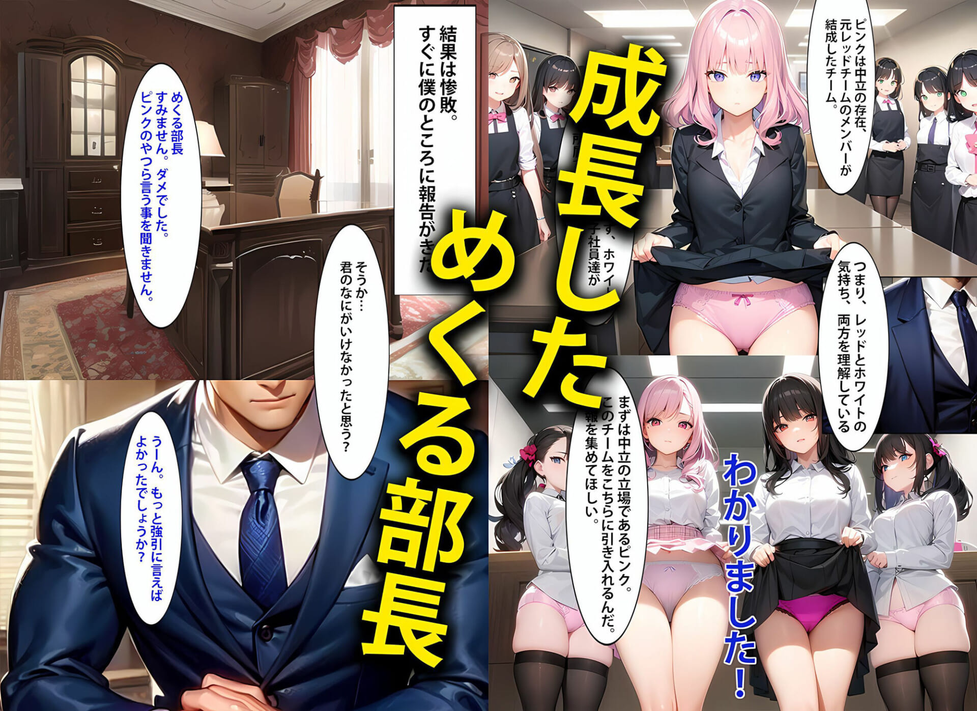 【驚愕】前編後編セット 僕の働いている会社のOL女子社員達はパンチラ見せて成績上げてくるのでガチで不思議 特典パワーアップ！7