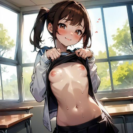 おっぱいの連続！かわいすぎる美少女たちがアナタにおっぱいを披露しちゃう！制服から露出する乳首…処女が制服をたくし上げた時の表情…ワイシャツに染みこむ汗…！3