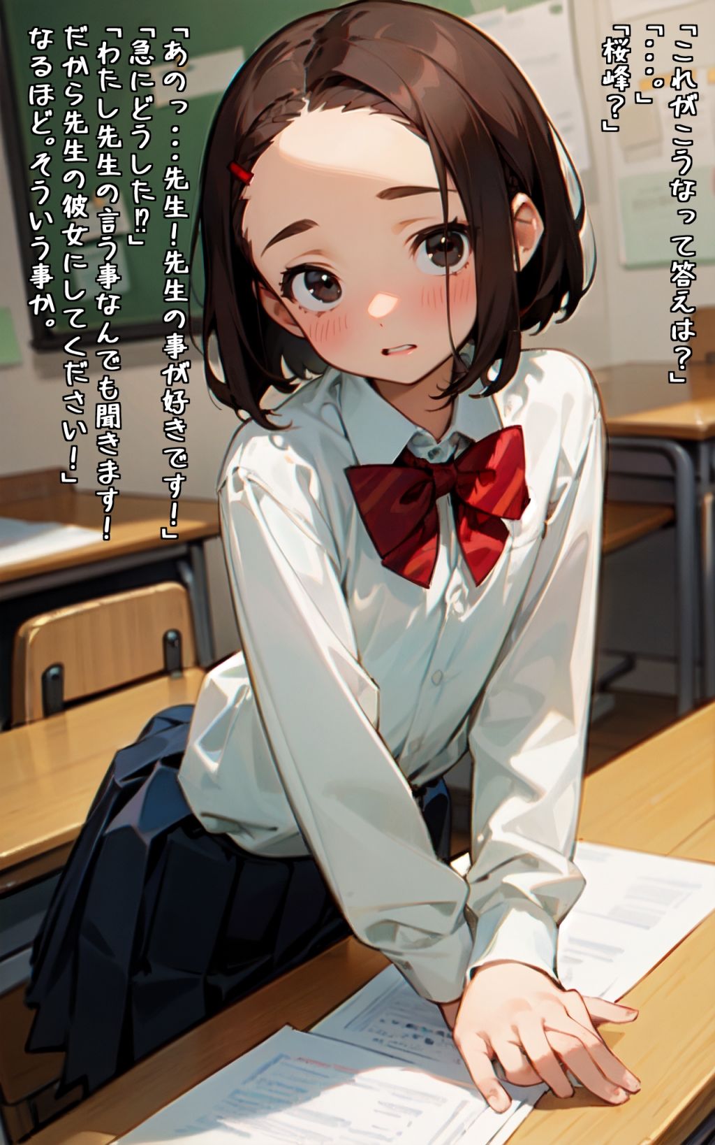 学習塾で華奢で肉付きがよくない女の子を指導した1