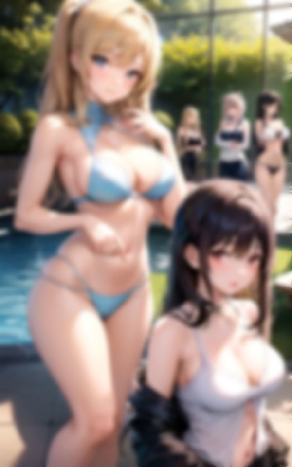 淫乱水着メイドとプールでHなハーレム天国1