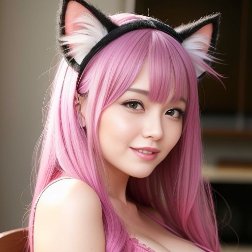 猫耳カチューシャの美女達（セリフなし AI画像集）6