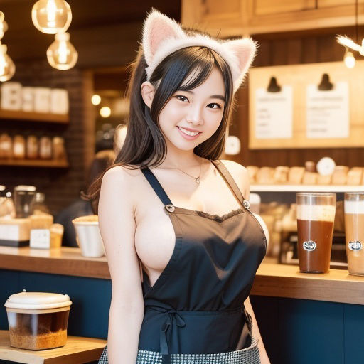 猫耳カフェ店員（セリフなし AI画像集）8