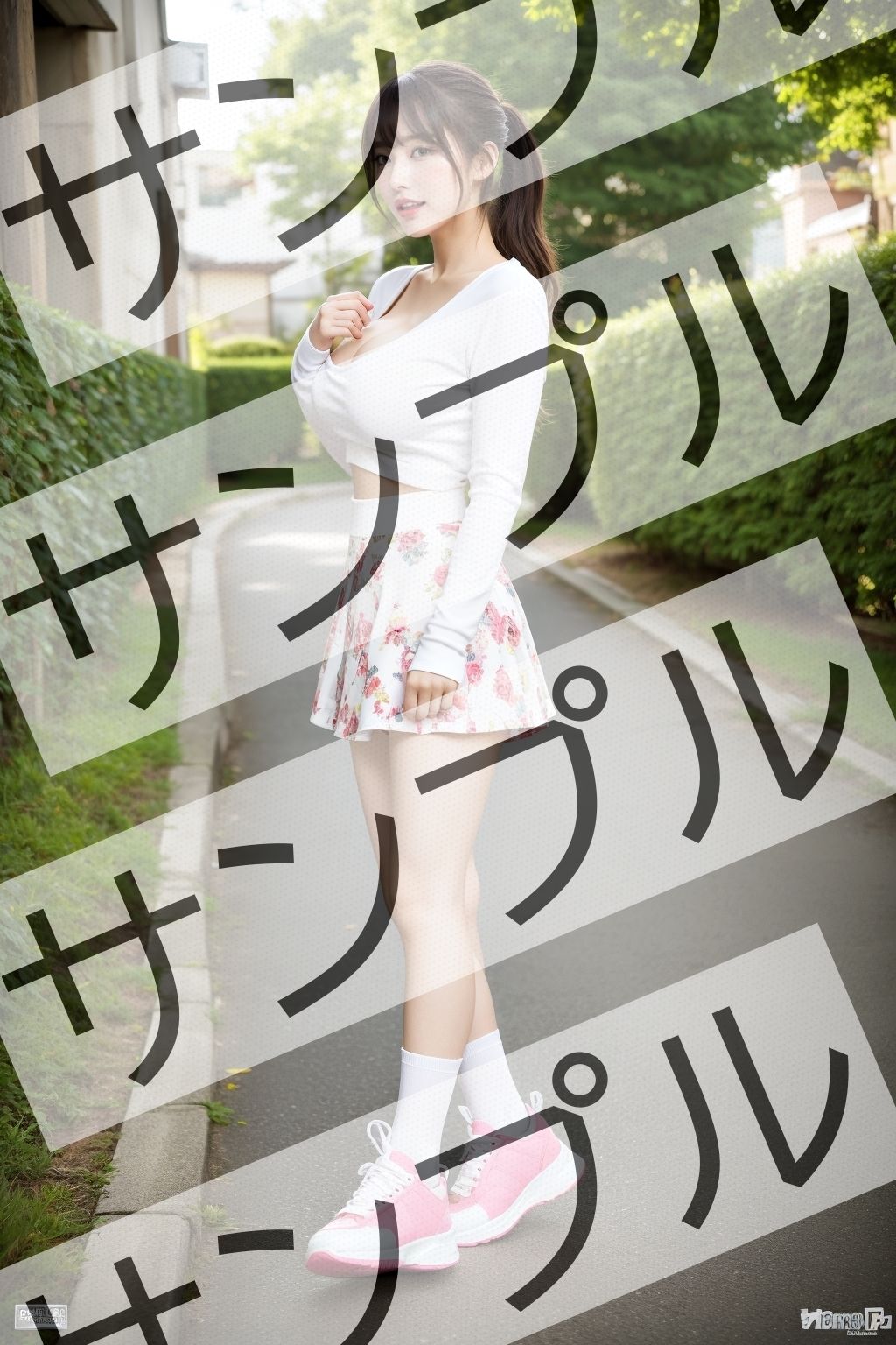 OLの休日コーデはミニスカ＆ソックス＆スニーカー - Office lady’s holiday outfit is miniskirt， socks， and sneakers -8