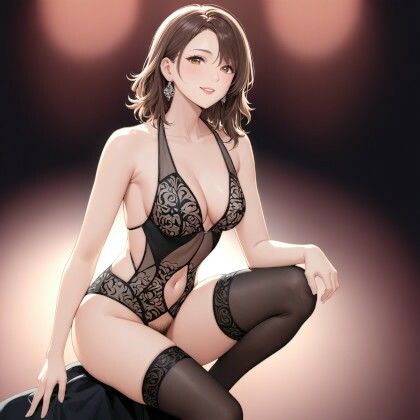 「母性熟女」KnitMomのイラスト集，R18アート作品2