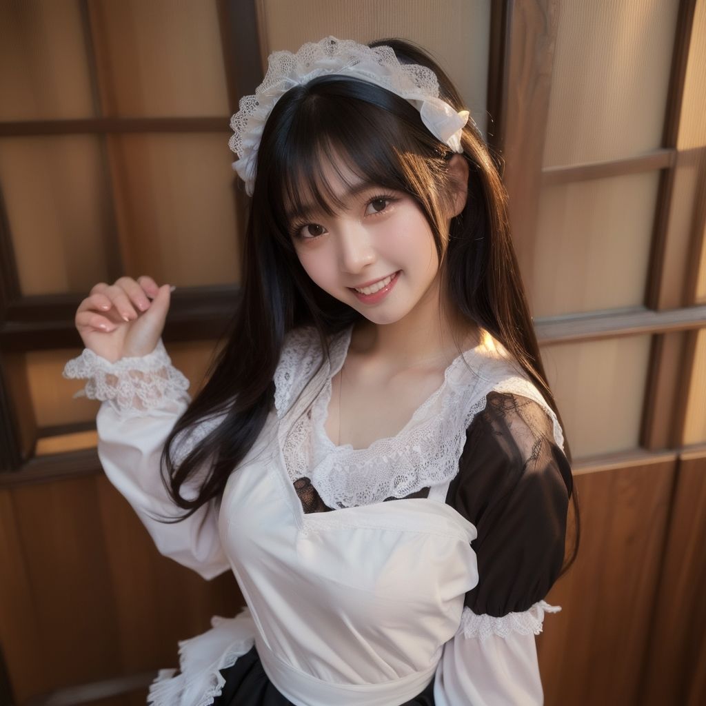 【動画】おっぱいも顔もかわいい美少女メイド/Cute breasts and face beautiful girl maid2