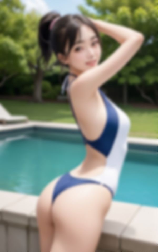 えちえちスクール水着で誘惑してくるスタイル抜群美女写真集1