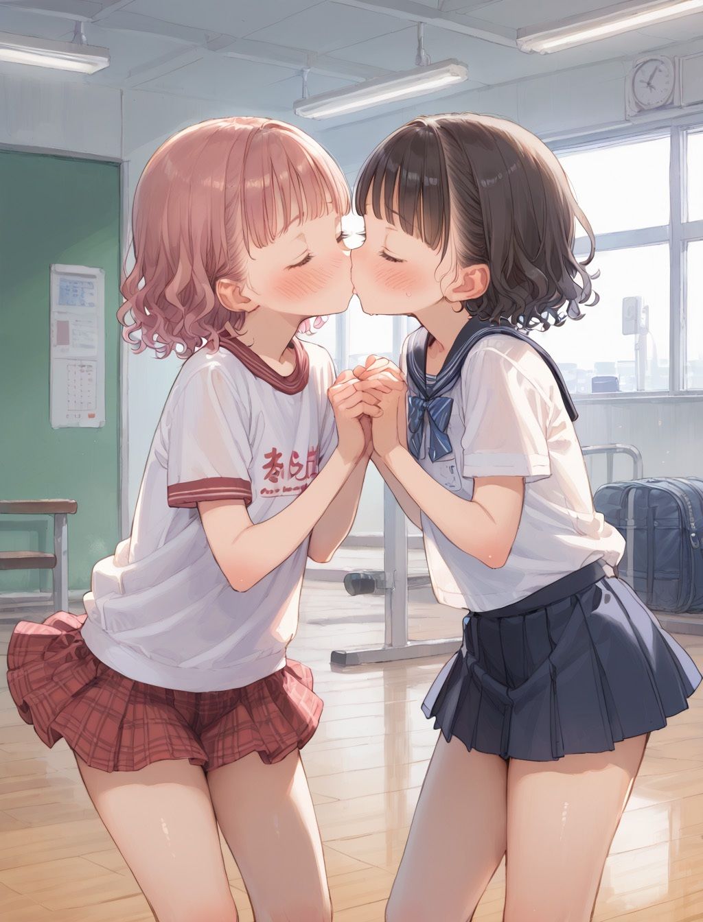 キスする二人7