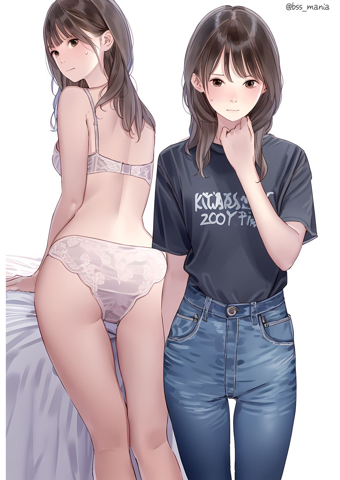 清純派っぽい女子大生の普段の下着6