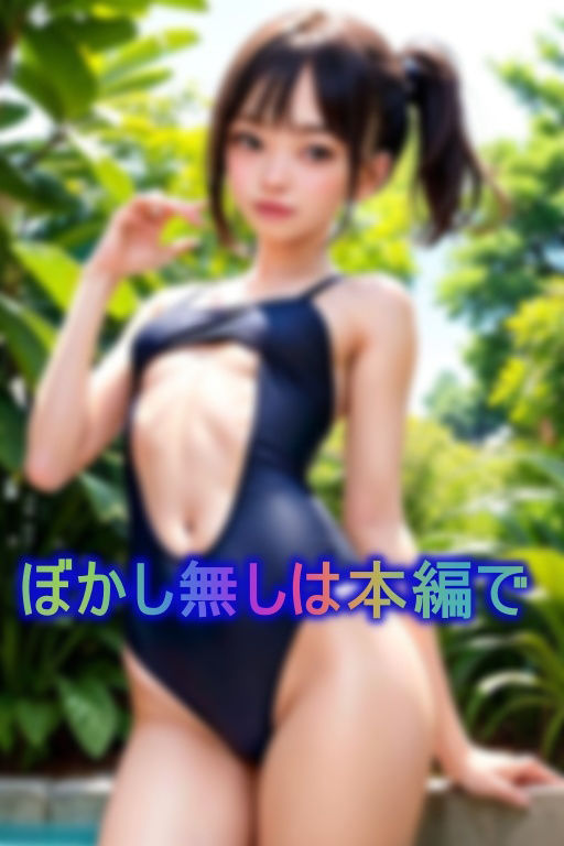 貧乳スク水だらけのプールサイド★マン筋くっきり火照った身体にこっそり性交中出し6