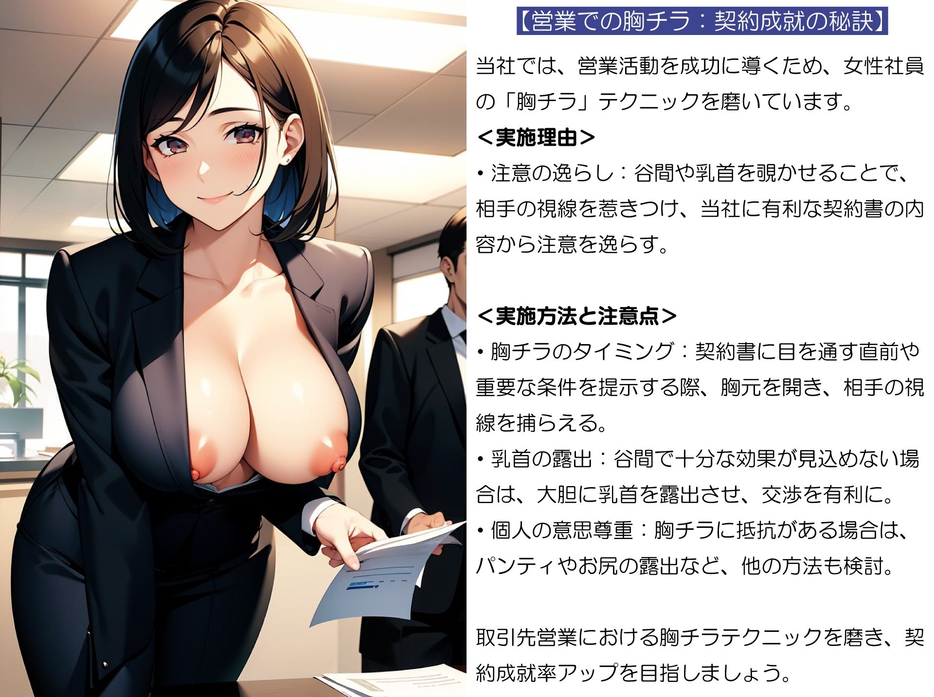 OLおま◯こ営業戦術 女性社員セクハラ業務マニュアル6